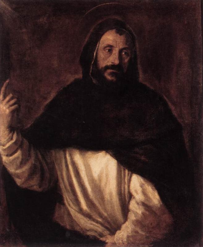 TIZIANO Vecellio St Dominic  st oil painting picture